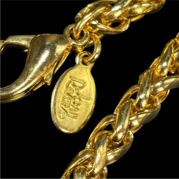 Vintage Joan Rivers Pave' Crystal Ball Necklace Foxtail Chain 30" Long Goldtone - Picture 5 of 16